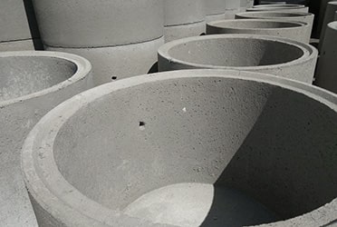 Кольца бетонные с днищем и четвертью